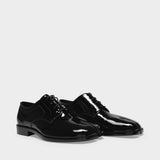 Tabi Lace-Up Derbies in Black Polyester