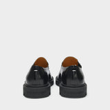 Monk Loafers in Black Leather