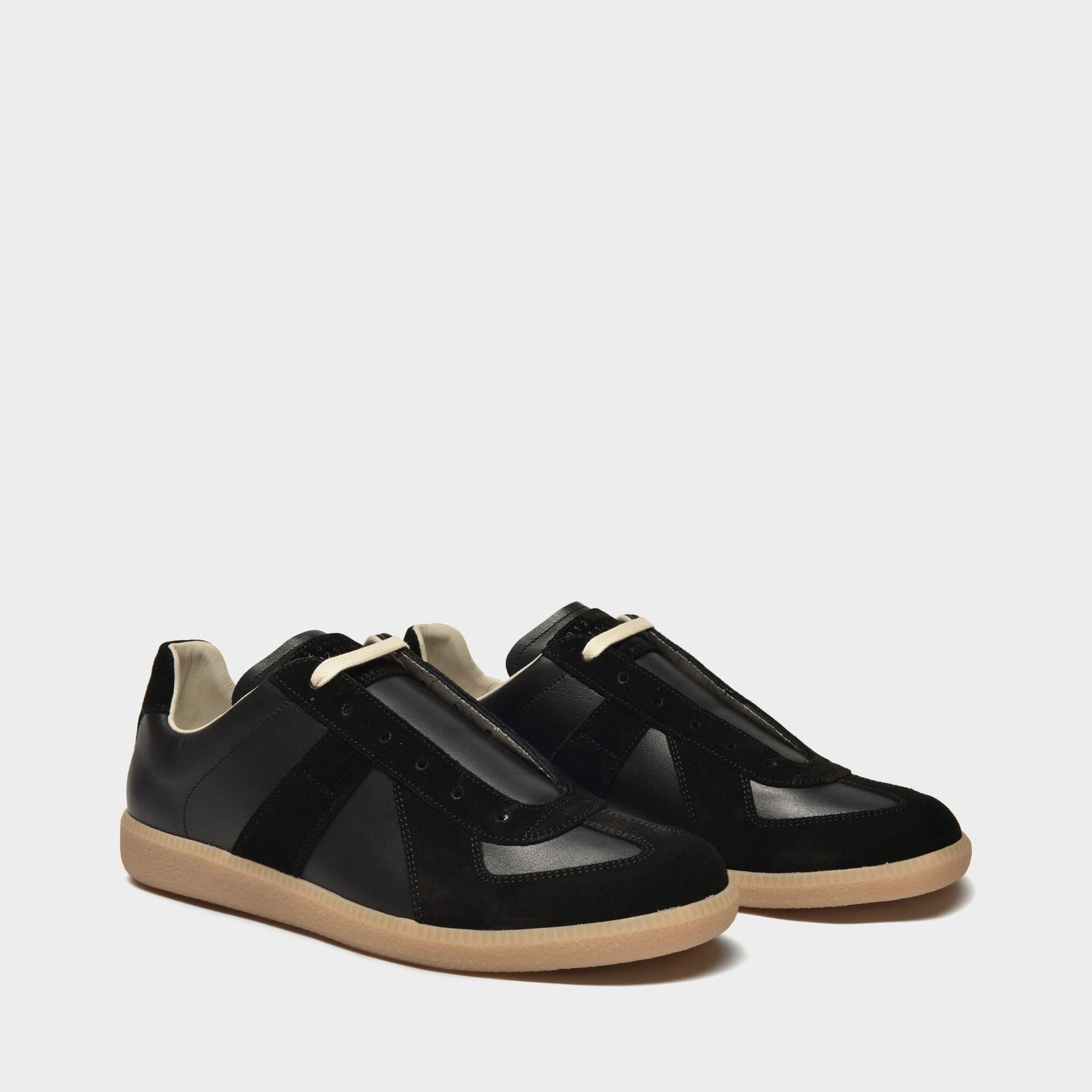 Margiela replica sneakers black deals