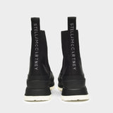 Trace Eco Ankle Boots in Black Polyurethane