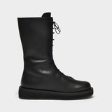 Spika Boots in Black Leather