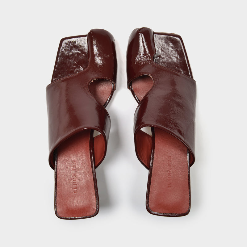 Ida Sandals in Brown Smooth Leather