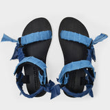 Trekky Sandals in Blue Canvas