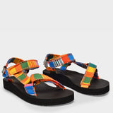 Trekky Sandals in Multicoloured Polyester