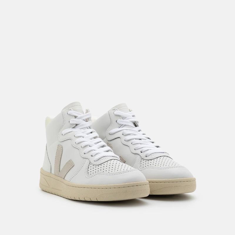 V-15 Sneakers - Veja - White/Beige - Leather