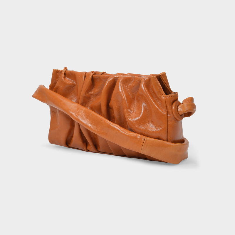 Vague Bag in Orange Vintage Effect Leather