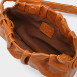 Vague Bag in Orange Vintage Effect Leather