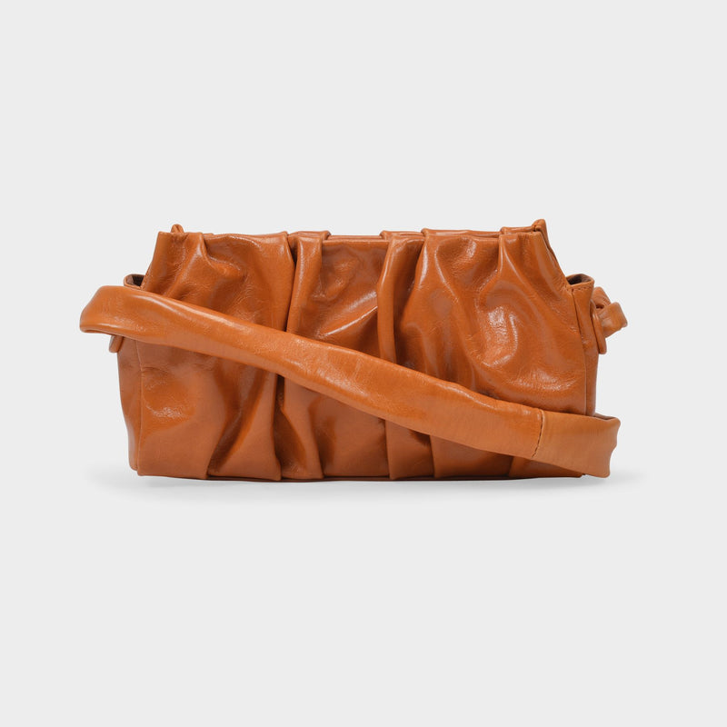Vague Bag in Orange Vintage Effect Leather