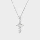 The Frosted Dagger Necklace in Silver