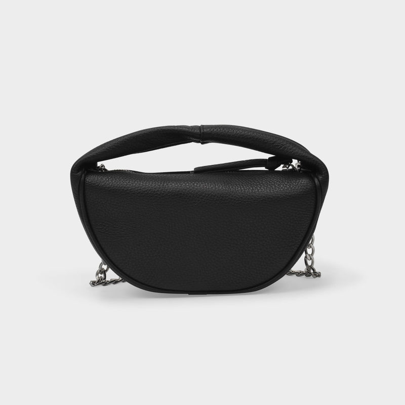 Baby Cush Bag in Black Flat Grain Leather