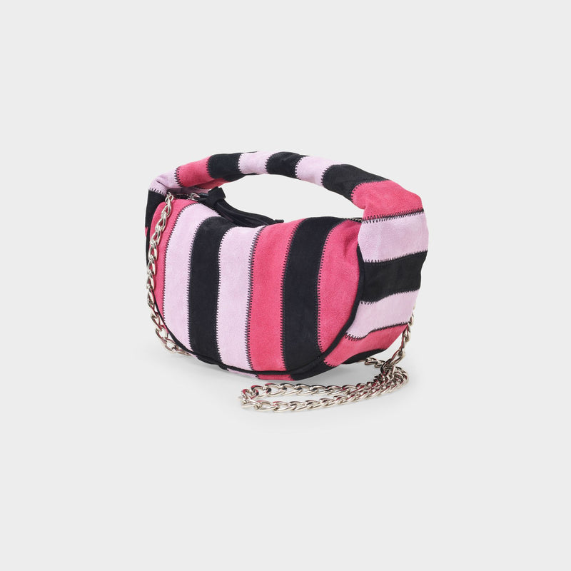 Baby Cush Bag in Pink Patchwork Leather