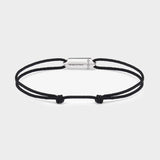 3G Cord Bracelet - Le Gramme - Black - Silver