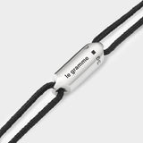 3G Cord Bracelet - Le Gramme - Black - Silver