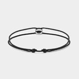 1G Cord Entrelacs Bracelet - Le Gramme - Black - Silver