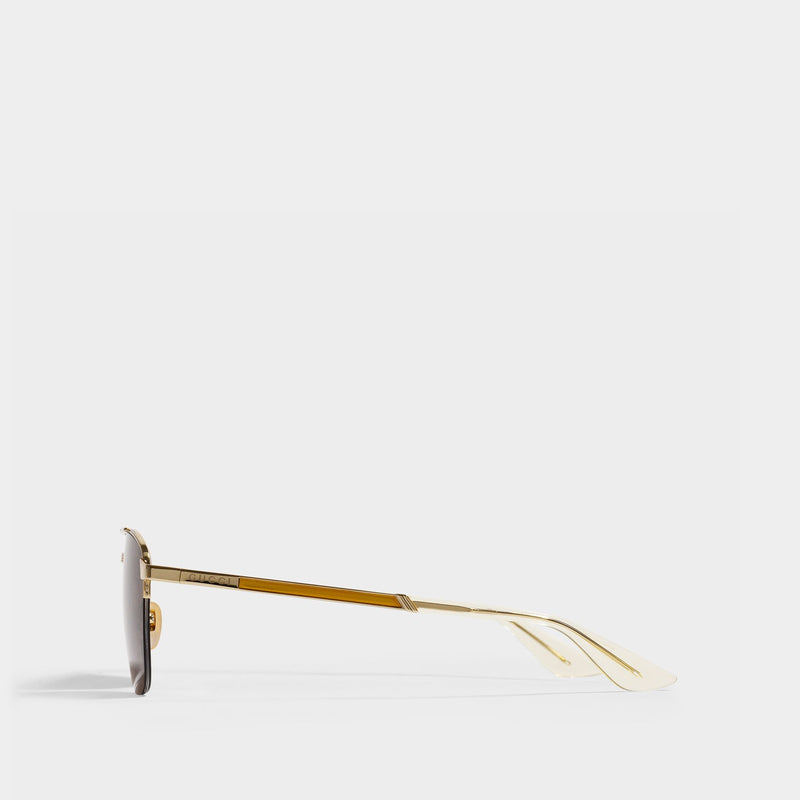 Gg0985S Sunglasses in Brown Metal