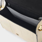 Caissie Shoulder & Hobo Bag in Beige Leather