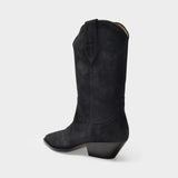 Duerto Boots in Faded Black Leather