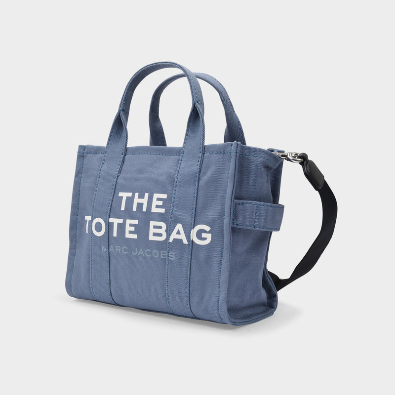 Mini Traveler Tote Bag in Blue Shadow Cotton
