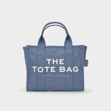 Mini Traveler Tote Bag in Blue Shadow Cotton