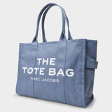 The Large Tote Bag in Blue Canvas