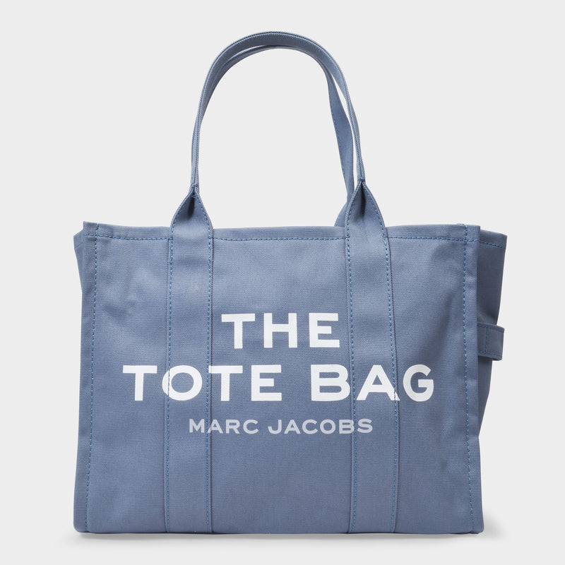 The Large Tote Bag in Blue Canvas