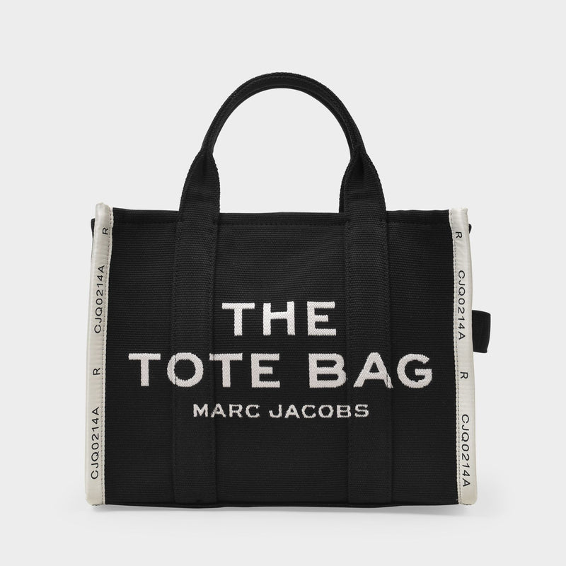 The Small Tote Bag in Black Canvas