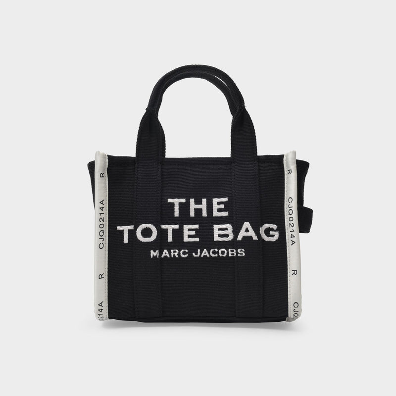 The Small Tote Bag in Black Canvas