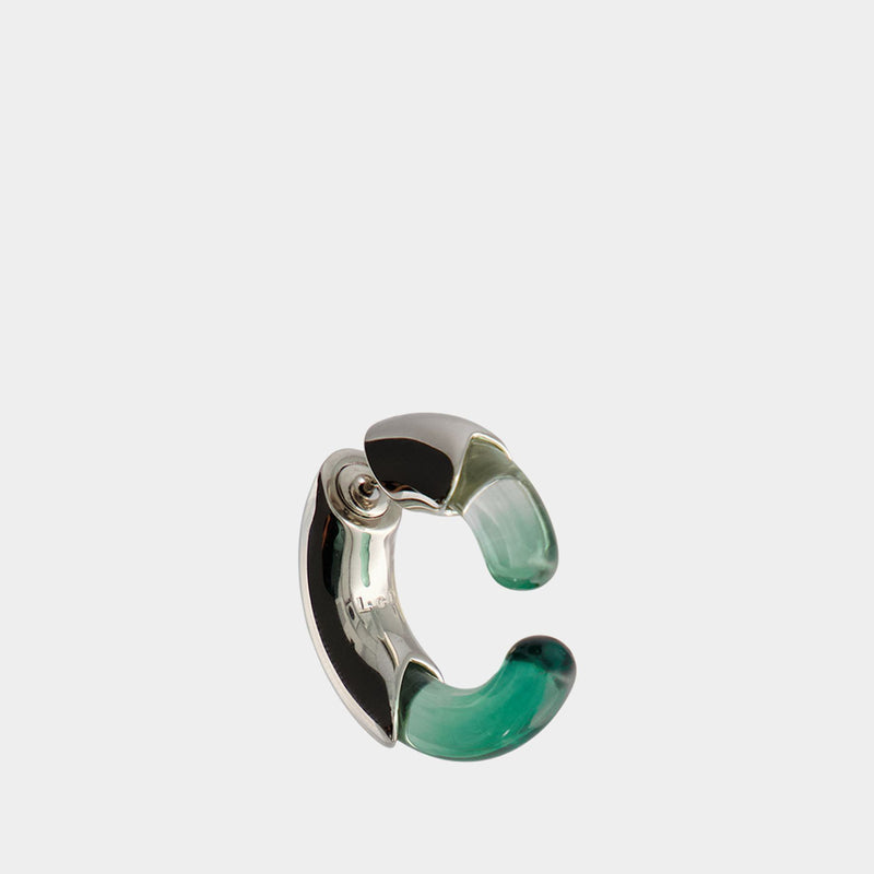 E1 Earrings in Green Resin