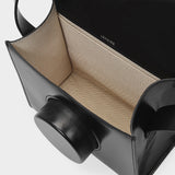 Camera Bag in Black Cow Leather