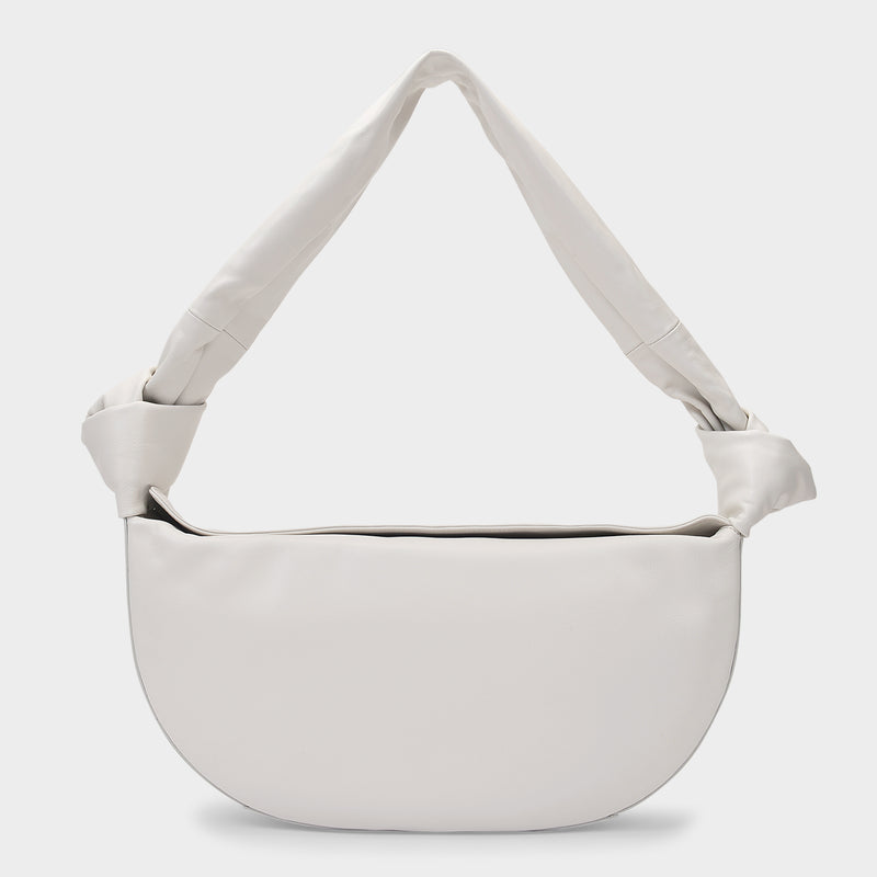Double Knot Bag in Cream Leather