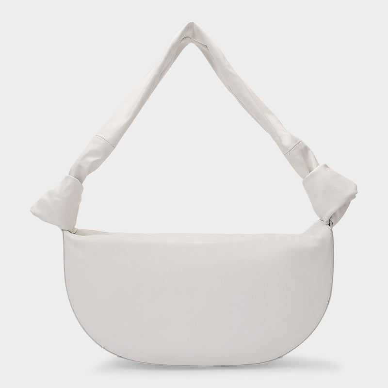 Double Knot Bag in Cream Leather