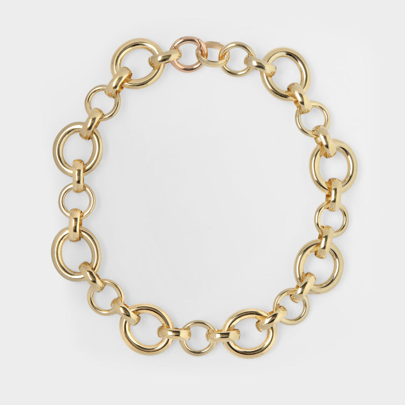 Calle Necklace in Brass