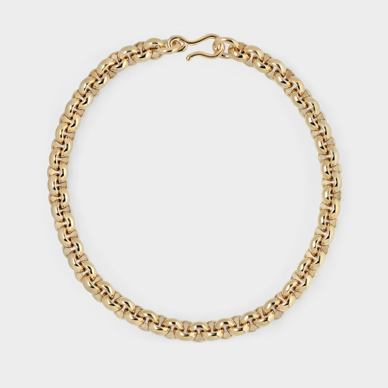 Piera Chain Necklace in Brass