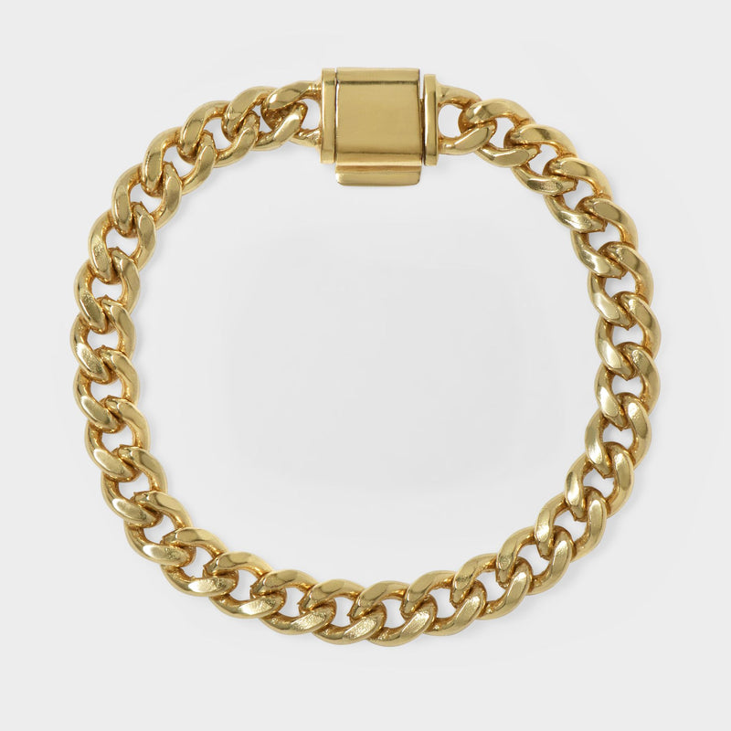 Small Cuban Chain Bracelet in Gold Vermeil