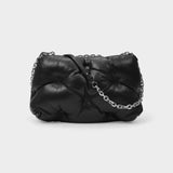 Glam Slam Flap Medium Hobo Bag - Maison Margiela - Black - Leather