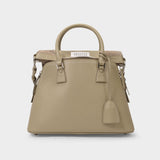 5Ac Medium Bag in Beige Leather