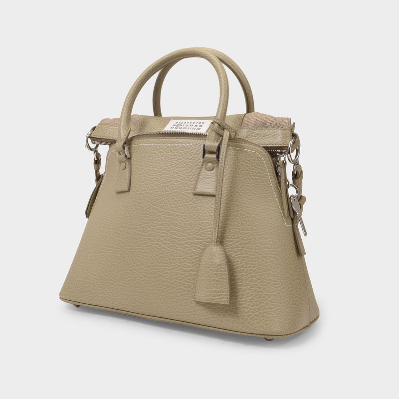 5Ac Medium Bag in Beige Leather