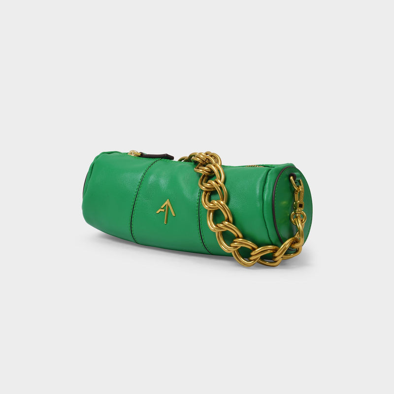 Mini Cylinder Bag in Melopen Leather