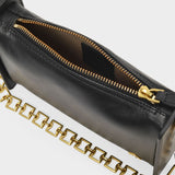 Mini Carmen Bag in Black Leather