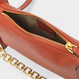 Mini Carmen Bag in Burgundy Leather