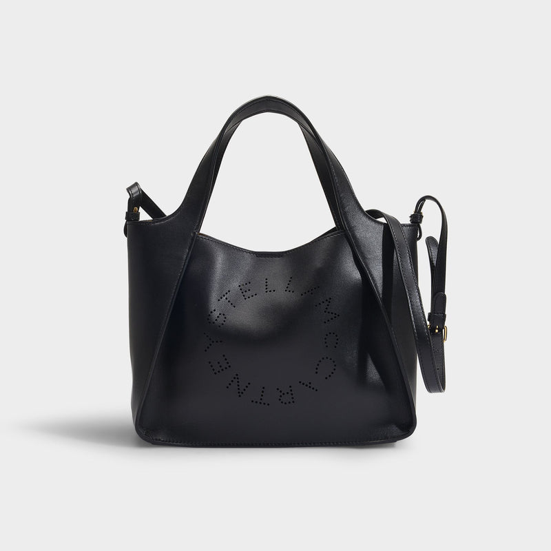 Stella McCartney Shoulder Bag With Logo in Black