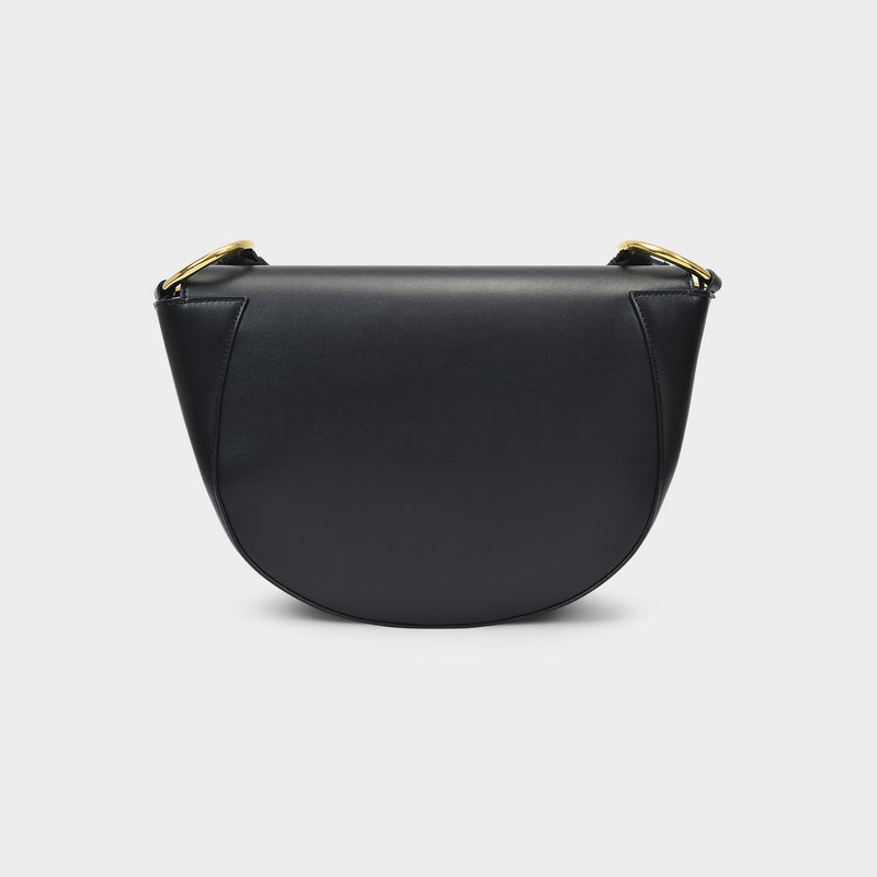 Flap Bag in Black Eco Leather