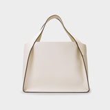 Logo E/W Tote Bag - Stella Mccartney -  White Pur - Leather Vegan