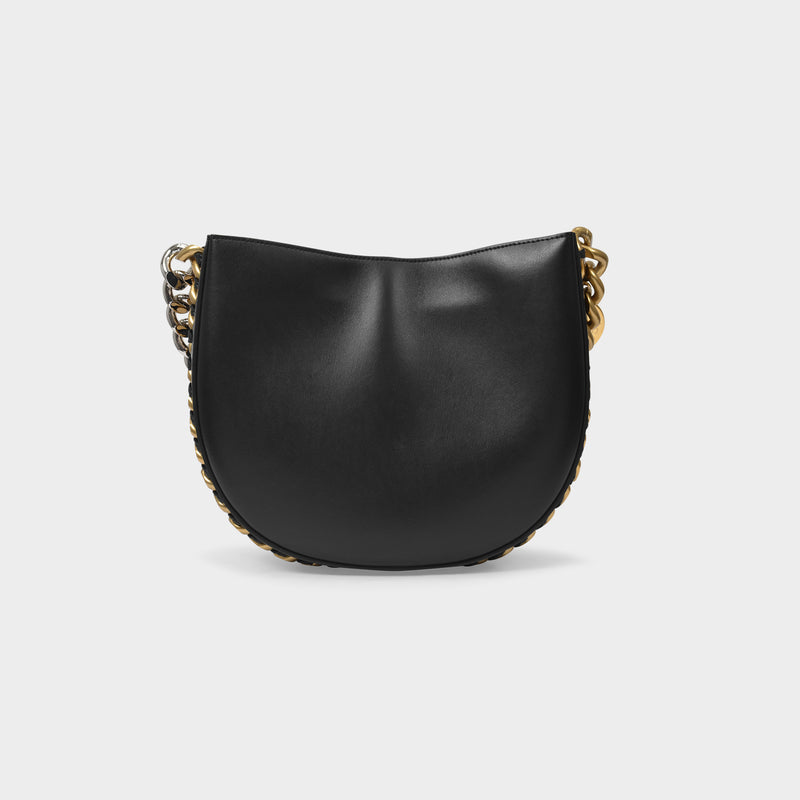 Medium Shoulder Bag Chain Alte in Black Synthetic Leather
