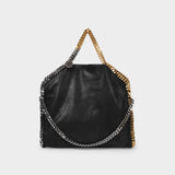 Falabella 3 Chain Bag in Black Vegan Leather