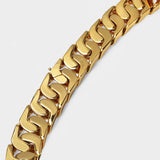 Hidden Lock Chain Necklace in Gold Brass