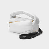 Pump Pouch in White Leather