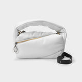 Pump Pouch in White Leather