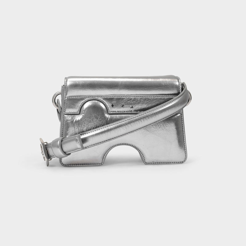 Burrow 22 Bag in Silver Leather