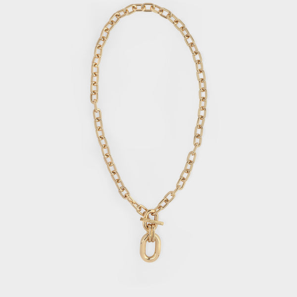 Xl Link Pendant Necklace - Paco Rabanne - Gold - Metal